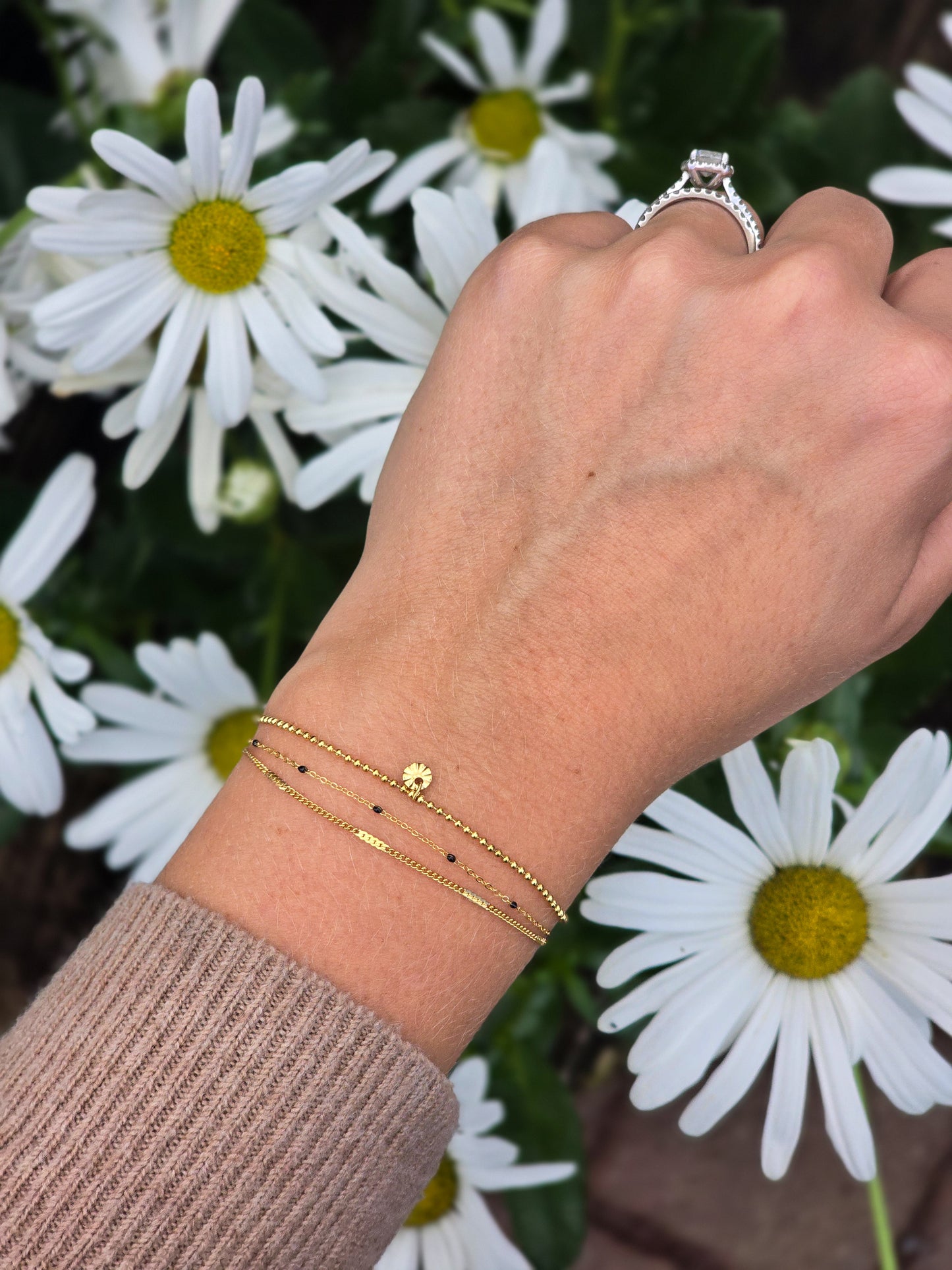 Triple Row Dainty Bracelet