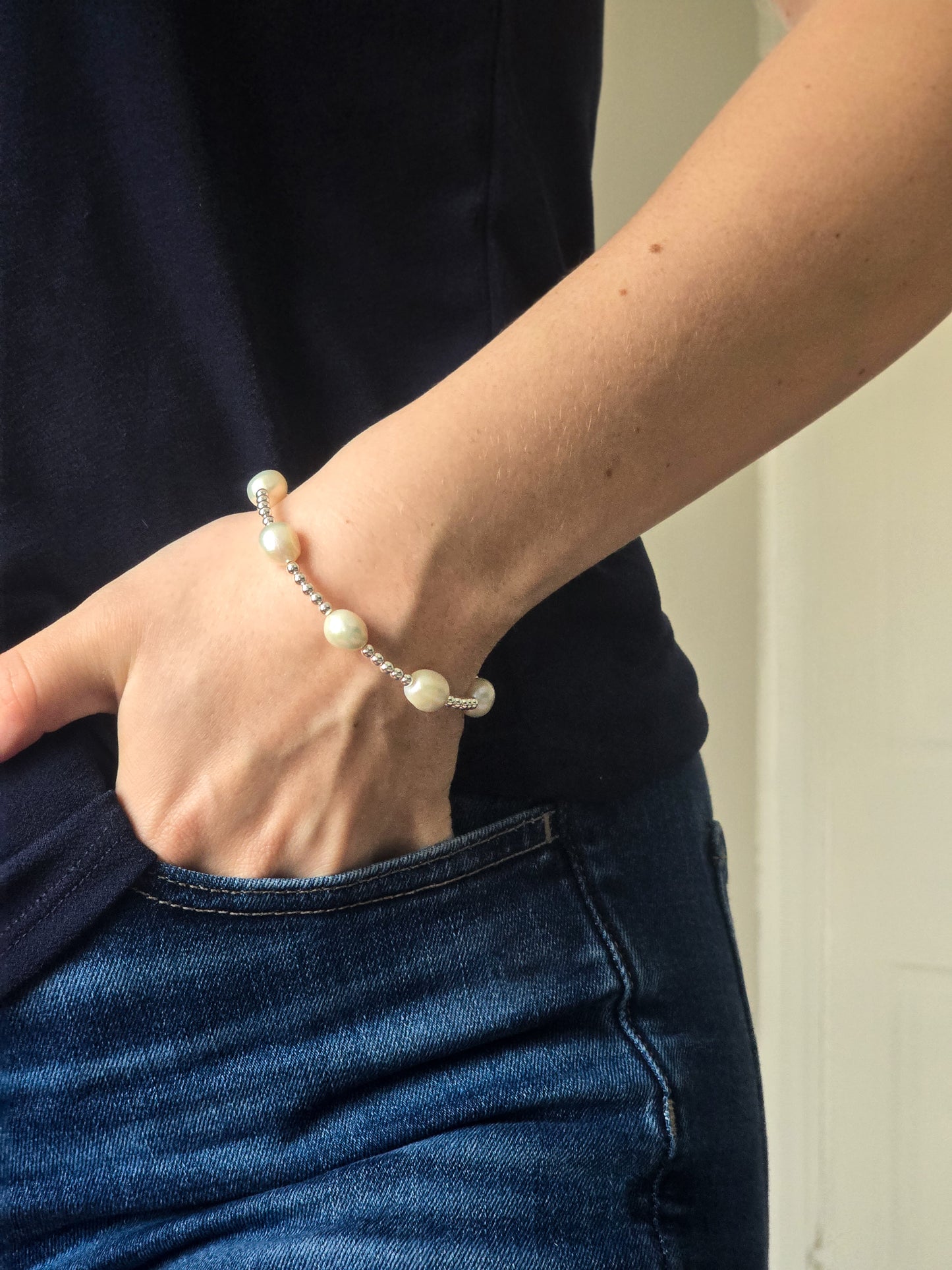 Alison Pearl Beaded Bracelet