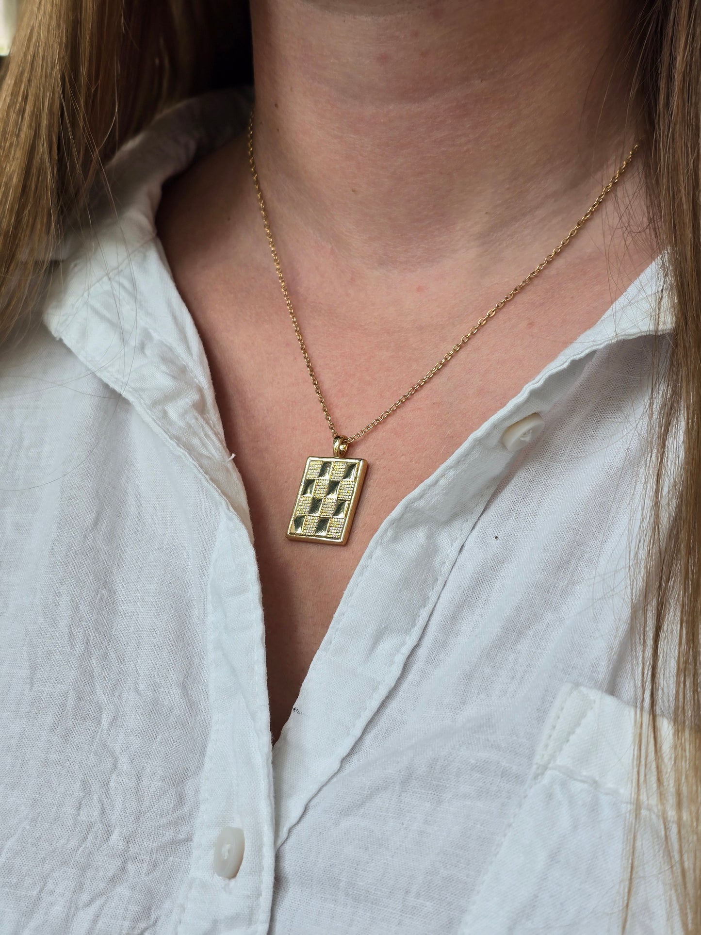 Checkered Necklace