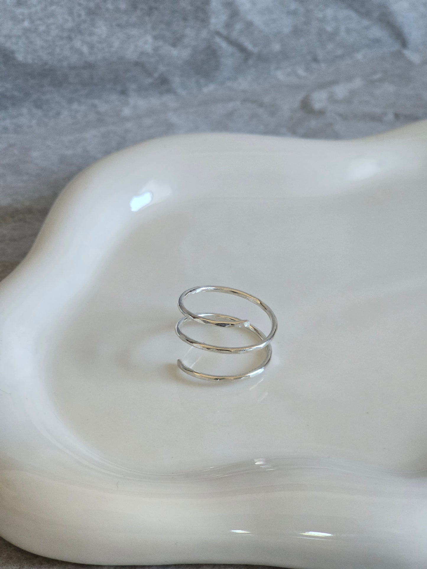 Hammered Wrap Ring