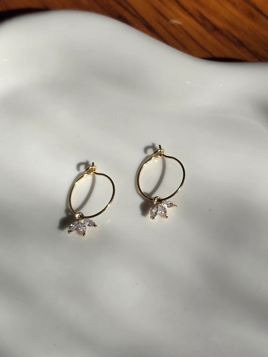 Clover Hoop Earrings