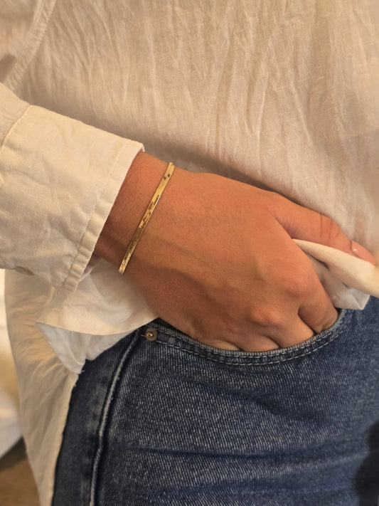 Jade Herringbone Bracelet