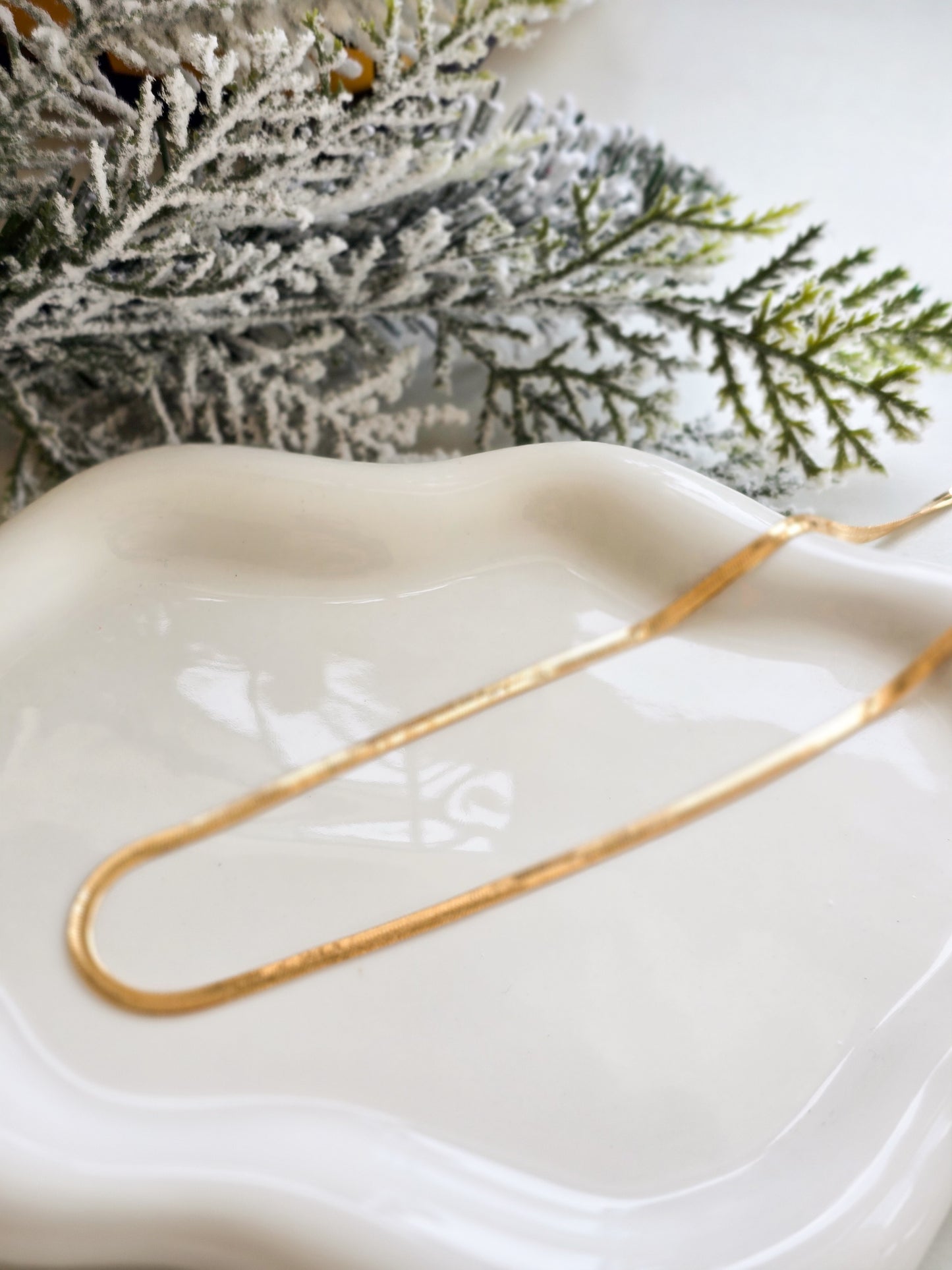 Jade Herringbone Necklace