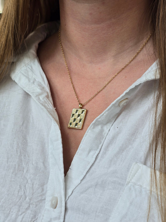 Checkered Necklace