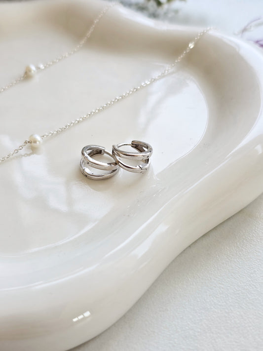 Sadie Double Band Hoops